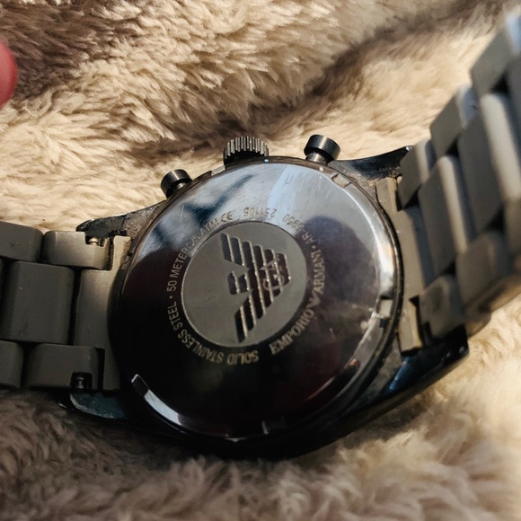 EMPORIO ARMANI Gray & Black Chronograph AR5890 - Picture 7 of 8